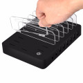 8 Port Desktop USB Charger Multi-Function 19.2A Charging Station Dock with Stand for Mobile Phone Tablet PC